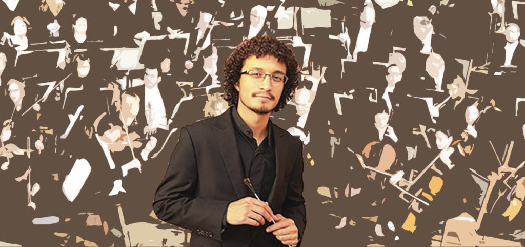 Conductor Elias Salazar with Tennessee Philharmonic Orchestra