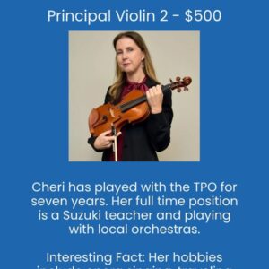 Principal Violin - Cheri Drummond