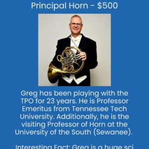 Principal Horn - Greg Danner
