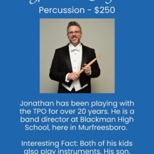 3rd Percussion - Jonathan Wright