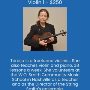 Violin 1 - Teresa Hargrove