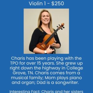 First Violin – Charis Durante