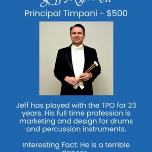 Principal Timpani – Jeff Mulvihill