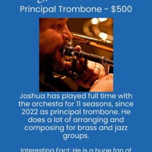 Trombone Principal – Joshua Hauser