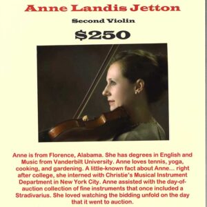Violin 2 – Anne Landis Jetton
