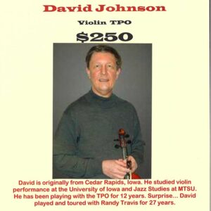 Violin 1 – David Johnson