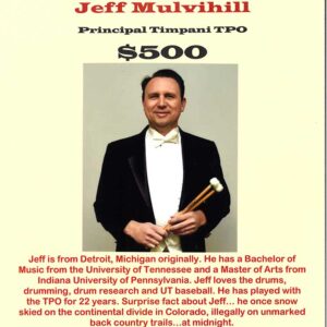 Principal Timpani – Jeff Mulvihill