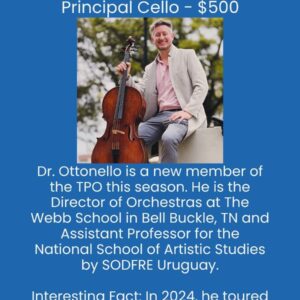 Principal Cello - Jose Ottonello