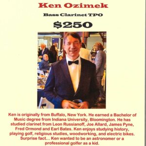 Bass Clarinet – Ken Ozimek