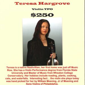 Violin 1 - Teresa Hargrove