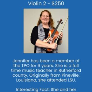 Violin 2 – Jennifer Burton